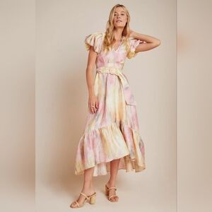 Hunter Bell Unicorn Rebekah Tie Dye Maxi Dress Size 2